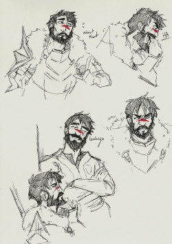 juls-art:  Someone had mentioned two sets of Hawke twins  and I was like– MAKER YES!!! because i love mage-idiot brother Garrett but also large responsible sister Marian! the best of both worlds. 