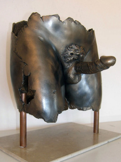 bordjack:  gionah:  Male trunk in bronze Roman statuary with priapus  Priapus imposant …