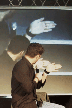hiddlestonhug:  supernatural-fandom-central:  his smile in the second gif literally makes my life worth living.  such a dork. &lt;3 