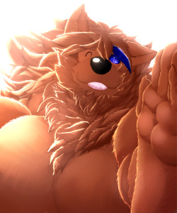 bkbrianart:  Practicing more of painting a bit, Commission for my Lil bro Naiwi Fur is a bit harder to paint but still fun owo 