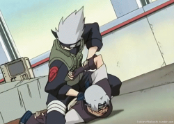 kokoro4kakashi:  Yanno you’re a thirsty af Kakashi fan when you see this and wish you were in Kabuto’s place.