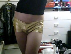   Happy National Underpants Day! (8 / 8)Hurray! Golden booty shorts for dat golden booty. 