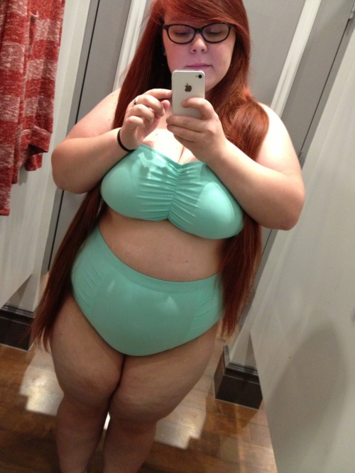 suits swimming Fat girl
