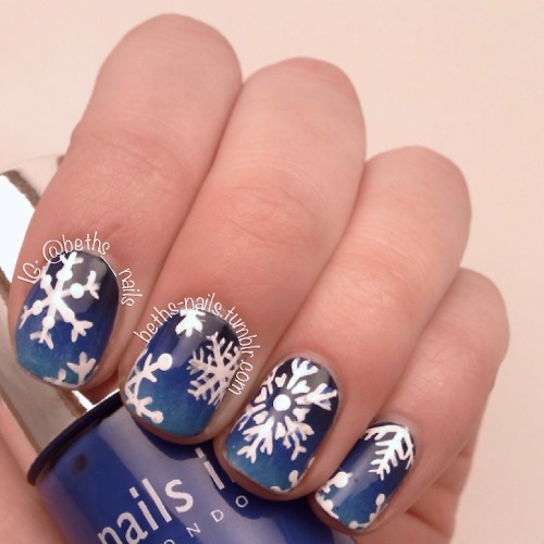 winter nails | Tumblr