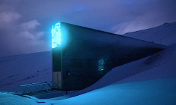 nubbsgalore:  built five hundred feet into the permafrost of a norwegian island located some six hundred miles from the north pole (and twice that from oslo), the svalbard global seed vault is the world’s largest and most secure seed bank.  safe