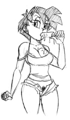 funsexydragonball:   Anonymous said to funsexydragonball: which versions of Videl you like?     Spunky, short hair Videl is the best!    ;9