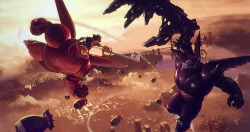 khinsider:  Big Hero 6 was just confirmed for Kingdom Hearts 3 at D23 Expo. Taking place after the events of the film, Sora and friends will go on grand adventures with Hiro and Baymax who, along with their companions, have been recognized as an official