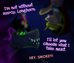ask-king-sombra:Do you want to chase a changeling?  Damn piece of shit survived and escaped&hellip;. ~___~ *grumbles* The one time Uber could have done some good and he didn&rsquo;t finish the job&hellip; &gt;_&gt;