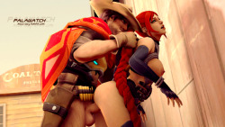 miss-ixxy:New Palawatch with Cassie and McCree! :)I have more plans in my mind shipping OW and Pala characters, hope you’ll like :D but until then i’ll do some more with these twofull size on Patreon: https://www.patreon.com/posts/18709096—————Új