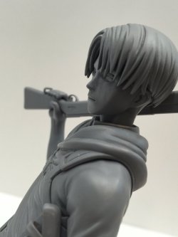 fuku-shuu:  Sentinel previews a new Levi BRAVE-ACT figure, to be shown at today’s Wonder Festival Winter 2016! The design parallels Levi’s look during the early chapters of Shingeki no Kyojin’s uprising arc! ETA: Added photos from the convention!