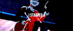 batmanreblogs:  ericscissorhands:    “My love for my Joker was stronger than their madhouse walls.”―Harley Quinn.