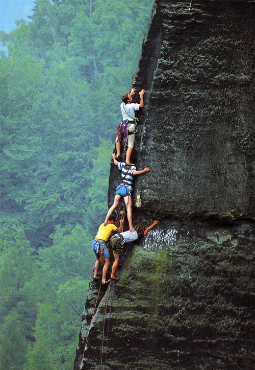 Climbers adventure