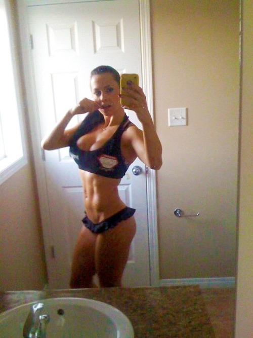 Amazing fit girls abs selfies