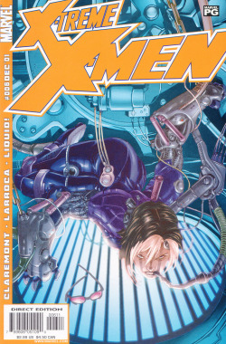 marvelperil:  - X-Treme X-Men v1 #6 (This cover looks like some kinky sci-fi mecha anime)