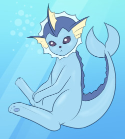 Vaporeon Doodle while watching Vest and ToxicMario’s stream
