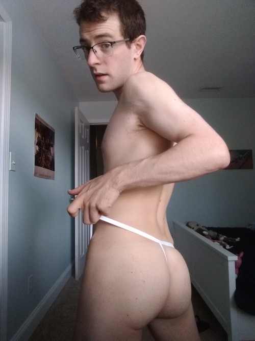 bikinithonglover:  bikinithonglover:As a rule, the color white is reserved for tighty-whiteys with ONE Exception. this Gregg Homme g-string. Its so basic, yet so exciting at the same time! Going to try to post some more in this, but tumblr filters will