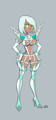 grimphantom2:  epicaistar:  Kind of based of a dream a while ago. Finally had the time to color her. Can’t remember what skin tone she had, so I made those two.  Sexy hips and legs =3   &lt; |D’‘‘‘