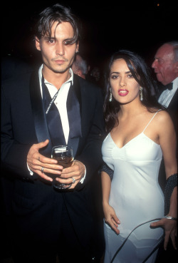 depplyobsessed:  Johnny Depp and Salma Hayek 1995