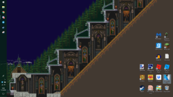 valucard: valucard: rate my desktop don’t you ever compare the glorious pixel art of Symphony of the Night to indie pixelshit Terraria ever again  why you gotta be so rude to terraria that’s so wrong and mean!