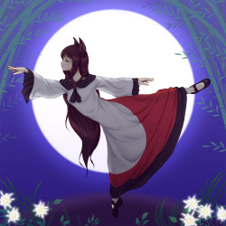   Kagerou Imaizumi  Kagerou is a werewolf who lives in the Bamboo Forest of the Lost in the mystical land of Gensokyo. Like most werewolves, she becomes more wolflike during the full moon, though she always has the ability to turn into a Honshu wolf.