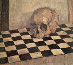 trulyvincent:  Euan Uglow Skull 1952