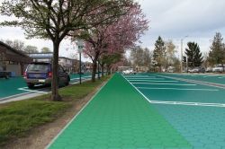 fuckingradfems:  roguesareth:  illusionaryish:  Imagine if the whole, beautifully paved world looked like this. These are solar panels that, if placed in the place of roadways and other paving sites (parking lots, parks, etc) can produce more renewable