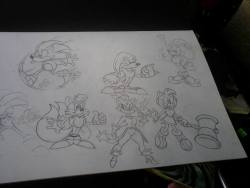 Old sonic doodles from about 2 years ago. Sorry if the quality’s bad. I took this out with my 3ds at the time.