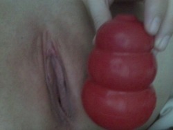nastycunt4use:  Just got a new kong toy to begin stretching! It is by far the best thing I’ve used for plugging my cunt. It feels amazing and I can leave it in for hours. One step closer to destroying my nasty fuckhole!   Another whore that wants to