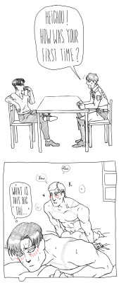 su-kichuya:  Heichou’s first time ! And my first time drawing Eren ! :D I want to draw him more now !  