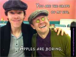 &ldquo;You are the grape of my eye. Apples are boring.&rdquo; Submitted by bandofbaskets.