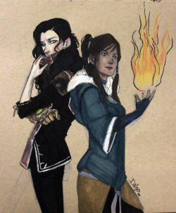 plastic-pipes:  Probably expect a few more Asami &amp; Korra pieces in the next couple days. 