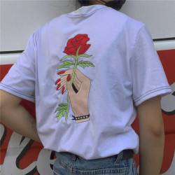 coolcowboyfire: 2017 Tumblr Popular T-shirts  Rose Embroidery   Anti social social club  Cat Print Nasa Logo 