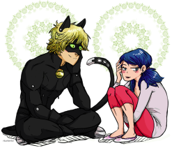 niuniente:  “This could be a start of something sweet”Cute Marichat for my your Marichat needs. Thank you all the birthday wishes so far!