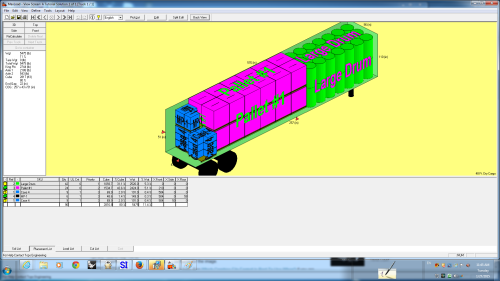 Toying with max load pro.  A logistics program for loading shipping containers.