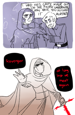 space-emos:  part 2 of this. i liked the long cape but sadly all good things must come to end alternately “Why Kylo Can’t Have Nice Things” (im aware that i didnt draw kylo with the scar in the last one and the reason for that is i just forgot)