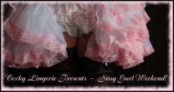 cockylingerie:  pattiespics: It’s time for another  Sissy Gurl Weekend!  and the  fun starts now!  Hope you can  Cum back and enjoy!  You can see all of Pattie’s pic here: http://pattiespics.tumblr.com/ Thanks for looking ~ Pattie 