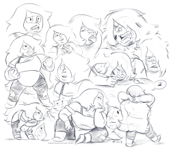 thegembeaststemple:  Amethyst is actually the most difficult for me to draw, so I figured I ought to get in some practice.