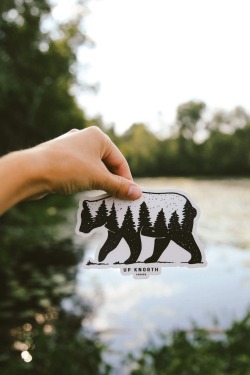 upknorth:  There is no repose like that of the green deep woods. - John MuirShop our Forest Bear Decal: http://upknorth.com/shop-the-gear/element-proof-decals | Photo by @missnortherner
