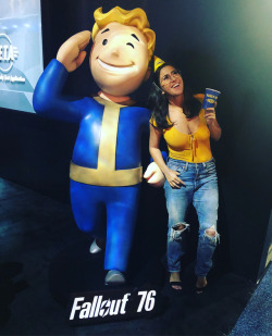 Had such a great time at the Reclamation Day party! Uh, I mean, #E3! #fallout76  (at E3 Gaming Convention)