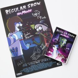 Want to win the Regular Show Movie DVD &amp; poster signed by the cast? Watch the movie premiere this Wed at 7/6c and answer our trivia on Instagram this Friday!