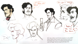 ebonynightwriter:   Some of Ryu’s early Varrick concepts were quite realistic, and he looked a little too sauve, but the vibe was totally there. The diagloue Ryu writes to accompany his drawings always makes me laugh. Varrick concepts by Ki-Hyun Ryu.