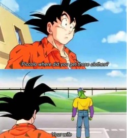 satanstrousers: Goku was just asking a simple question and Piccolo came for his life goddamn