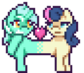 &gt;Lyrabon&gt;They&rsquo;re  making a love heart at each other that&rsquo;s positioned in the middle. Then  Lyra eats it, and Bon burps it back into its original spot.(Orig)(4x)