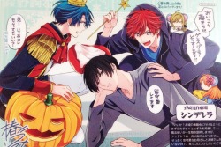 pokota:[nozaki’s “odd but somehow interesting” theatre: cinderella]mikorin (fairy godmother): hey get up! what’re you gonna do about the dance party!?mayu (cinderella): i’m house-sittingkashima (prince): oh~ then is it okay if i keep this?