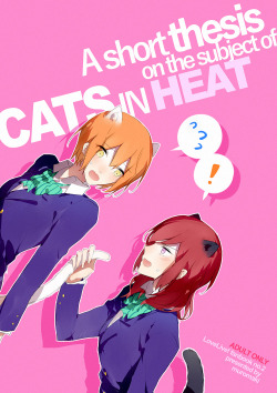 muromaki:  “A short thesis on the subject of Cats in Heat” (R18)→ Get it on Storenvy (Digital Download)  My second RinMaki DJN and my first R18 book!! I’ve actually tried drawing a TYL!NSFW with RinMaki before, but I didn’t quite like it anymore