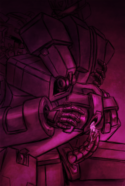 almond2:  Senator Ratbat and Soundwave again, oops &gt;_&gt; shhh they are fun to draw 