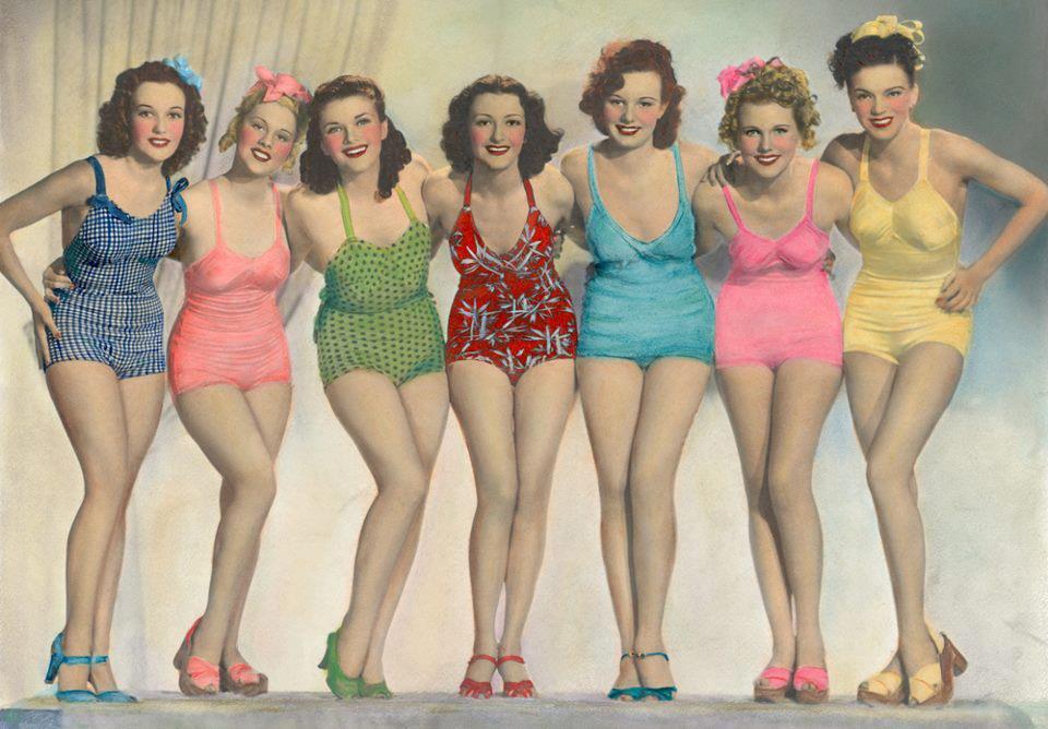 Vintage bathing suits curvy women