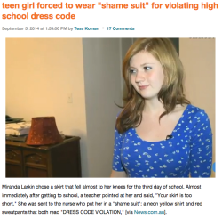 socialworkgradstudents:  korythedirtyracetraitor:  longlivexxxx:  [x]   she was dressed modestly to begin with though wtf  But obviously girl knees are so much more psychologically problematic to a developing adolescent than watching adults wield and