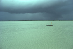 20aliens:MYANMAR (Burma). 1980. Irrawaddy River Delta during monsoon.Hiroji Kubota