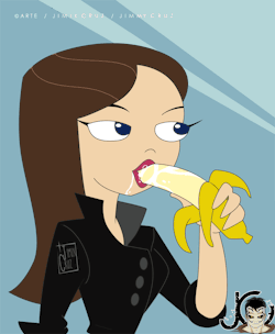 artjimx:  Vanessa Doofenshmirtz Banana Suck